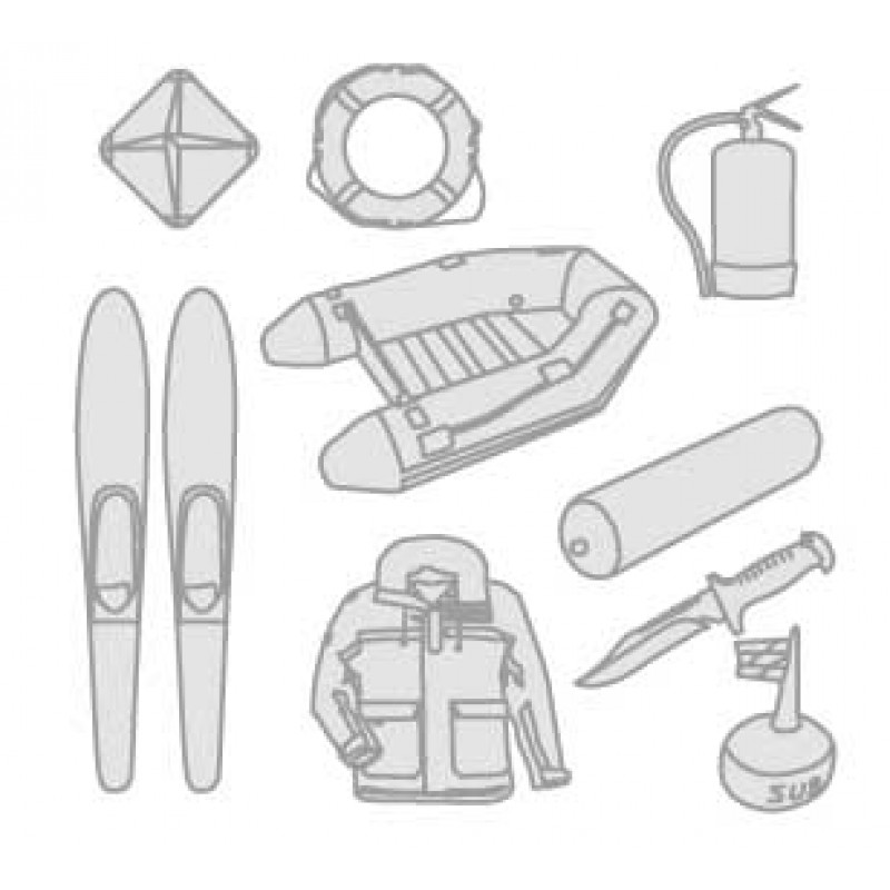 Sécurité nautique, Tenders, Vêtements